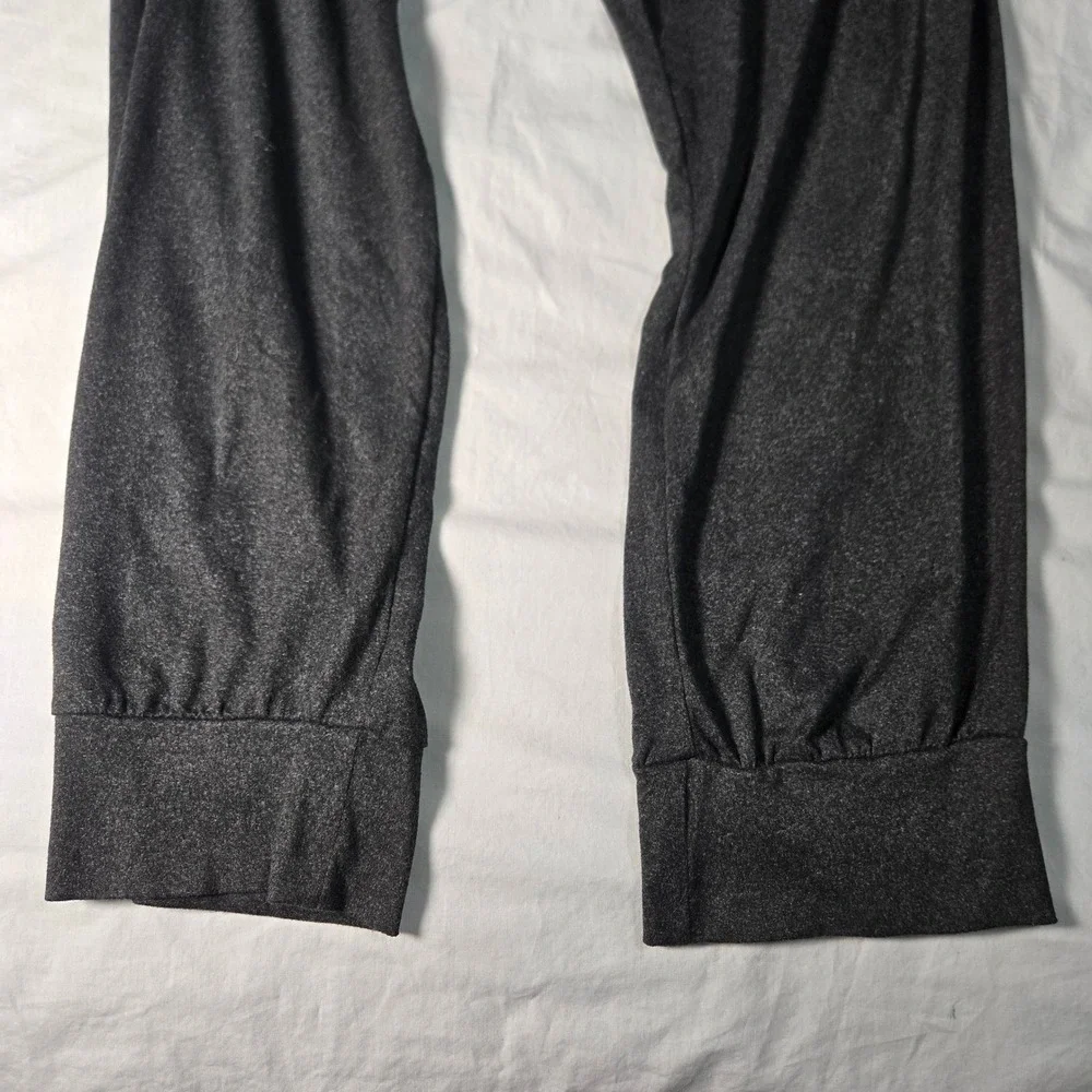 True Religion Mens Jogger Lounge Pants Charcoal Gray Horseshoe‎ Logo Large
